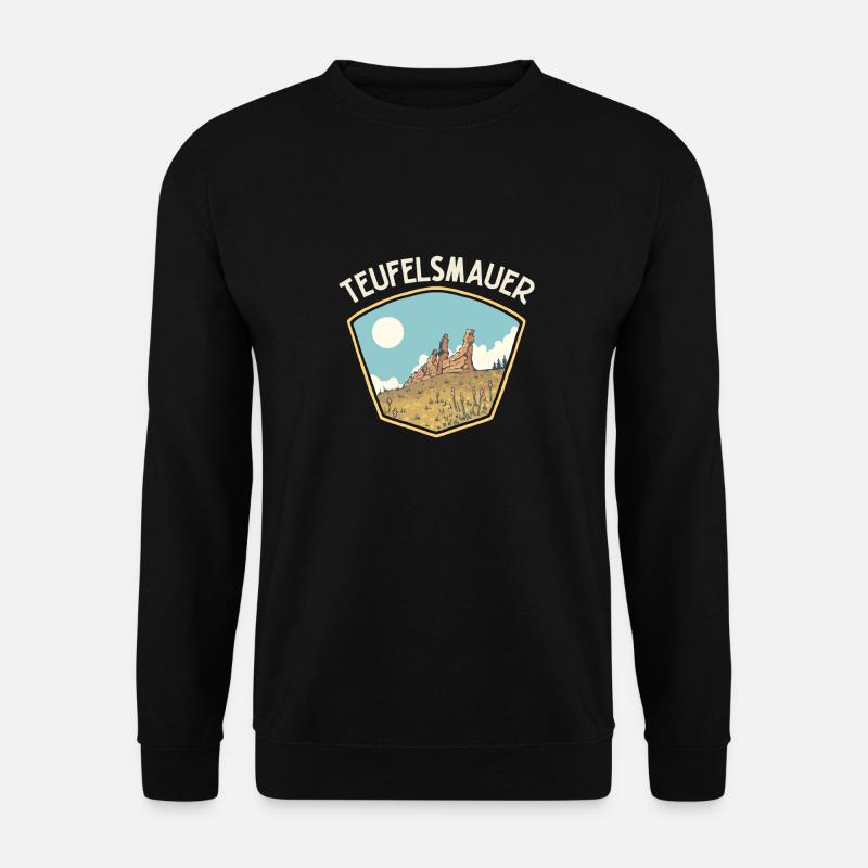 Heimat Harz | Teufelsmauer | Harz Souvenir - Unisex Pullover - Schwarz