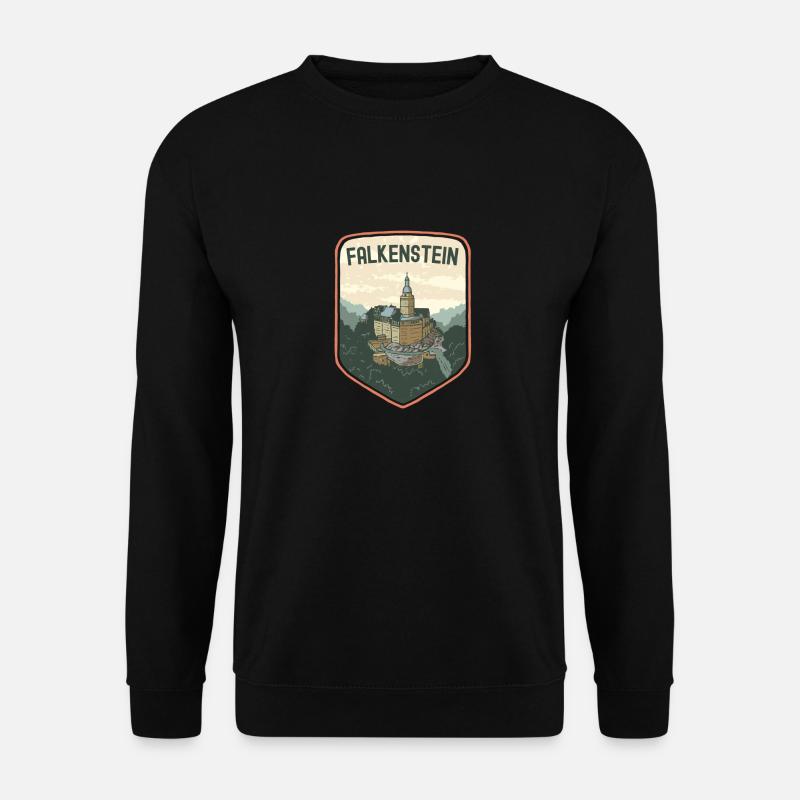 Heimat Harz | Burg Falkenstein | Harz Souvenir - Unisex Pullover - Schwarz