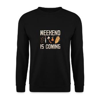 Larp | Live-action role-playing game | Larps | Larp - Unisex Sweatshirt - black - Front - Alina (178cm) & Michal (187cm)