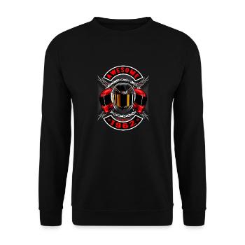 Génial depuis 1962, anniversaire du motard - Sweat-shirt Unisexe - noir - Devant - Alina (178cm) & Michal (187cm)