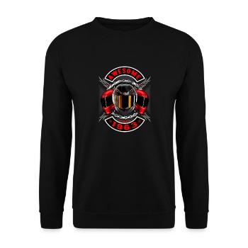 Génial depuis 1963, anniversaire du motard - Sweat-shirt Unisexe - noir - Devant - Alina (178cm) & Michal (187cm)