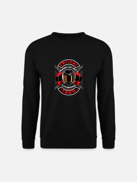 Awesome since 1969, biker's birthday - Unisex Sweatshirt - black