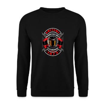 Génial depuis 1973, anniversaire du motard - Sweat-shirt Unisexe - noir - Devant - Alina (178cm) & Michal (187cm)