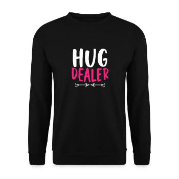 Hug Dealer Embrace Friendship Love Affection - Sweat-shirt Unisexe - noir - Devant - Alina (178cm) & Michal (187cm)