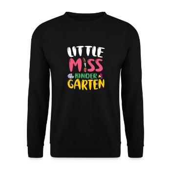 Miss Kindergarten First Day Pre School - Unisex Sweatshirt - black - Front - Alina (178cm) & Michal (187cm)