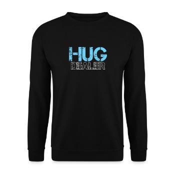 Hug Dealer Embrace Friendship Love Affection - Sweat-shirt Unisexe - noir - Devant - Alina (178cm) & Michal (187cm)