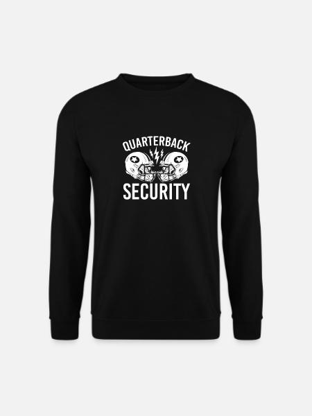 Quarterback Security Lineman Football Stadium - Unisex Pullover - Schwarz