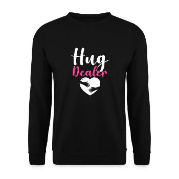 Hug Dealer Embrace Friendship Love Affection - Sweat-shirt Unisexe - noir - Devant - Alina (178cm) & Michal (187cm)