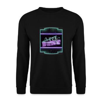 joke pet cat fun anniversary big cat cat humor pet - Unisex Sweatshirt - black - Front - Alina (178cm) & Michal (187cm)