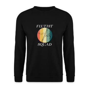 Musique classique Flûtiste professionnelle - Sweat-shirt Unisexe - noir - Devant - Alina (178cm) & Michal (187cm)