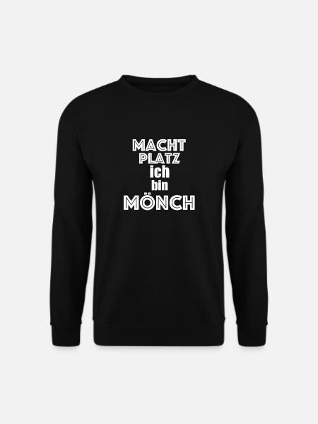 bin Mönch Karneval Fasching Kostüm - Unisex Pullover - Schwarz