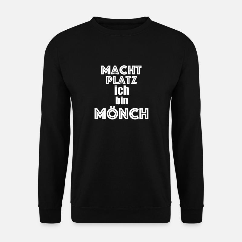bin Mönch Karneval Fasching Kostüm - Unisex Pullover - Schwarz
