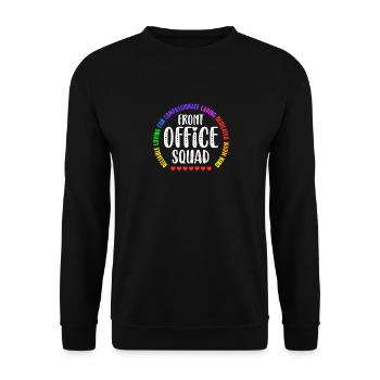 Cute School Secretary Admin Appreciation Assistant - Unisex Sweatshirt - black - Front - Alina (178cm) & Michal (187cm)