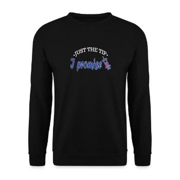 Nur Der Tipp, Den Ich Verspreche Phlebotomist - Unisex Pullover - Schwarz - Vorne - Alina (178cm) & Michal (187cm)