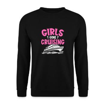 Girls Gone Cruising Cruise Ship Vacation - Unisex Sweatshirt - black - Front - Alina (178cm) & Michal (187cm)