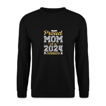 Funny proud mother of a graduation gift - Unisex Sweatshirt - black - Front - Alina (178cm) & Michal (187cm)