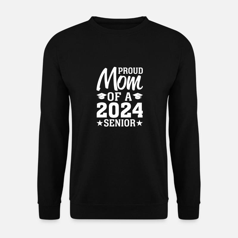 Lustige Stolze Mutter Eines Abschlussgeschenks - Unisex Pullover - Schwarz