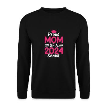 Lustige Stolze Mutter Eines Abschlussgeschenks - Unisex Pullover - Schwarz - Vorne - Alina (178cm) & Michal (187cm)