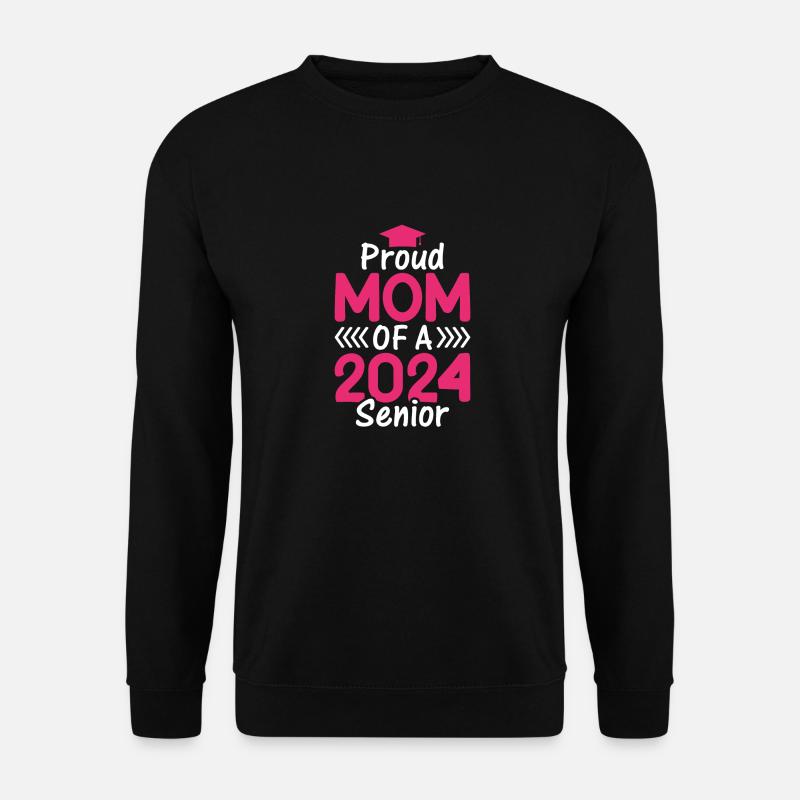 Lustige Stolze Mutter Eines Abschlussgeschenks - Unisex Pullover - Schwarz