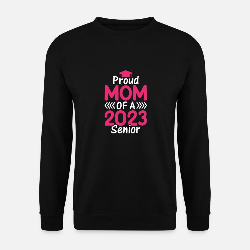 Lustige Stolze Mutter Eines Abschlussgeschenks - Unisex Pullover - Schwarz