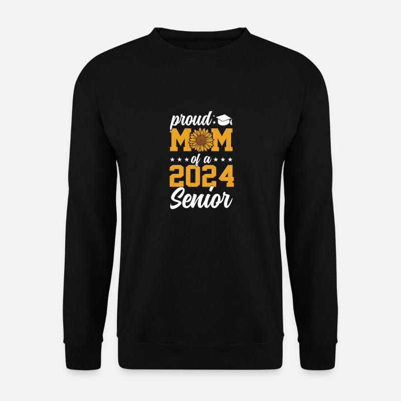 Lustige Stolze Mutter Eines Abschlussgeschenks - Unisex Pullover - Schwarz