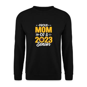 Lustige Stolze Mutter Eines Abschlussgeschenks - Unisex Pullover - Schwarz - Vorne - Alina (178cm) & Michal (187cm)