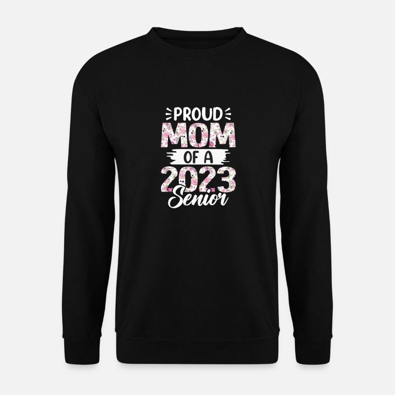 Lustige Stolze Mutter Eines Abschlussgeschenks - Unisex Pullover - Schwarz