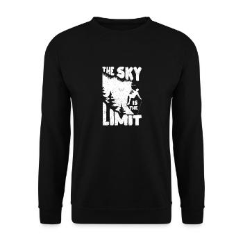 Climbing climber The sky is the limit - Unisex Sweatshirt - black - Front - Alina (178cm) & Michal (187cm)