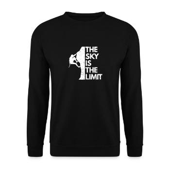 Chemise d’escalade Climber Le ciel est la limite - Sweat-shirt Unisexe - noir - Devant - Alina (178cm) & Michal (187cm)
