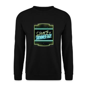 T-shirts de l’équipe de natation sportive de l’équipe de natation humour nageur - Sweat-shirt Unisexe - noir - Devant - Alina (178cm) & Michal (187cm)