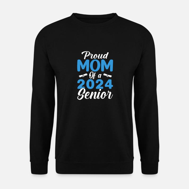 Lustige Stolze Mutter Eines Abschlussgeschenks - Unisex Pullover - Schwarz