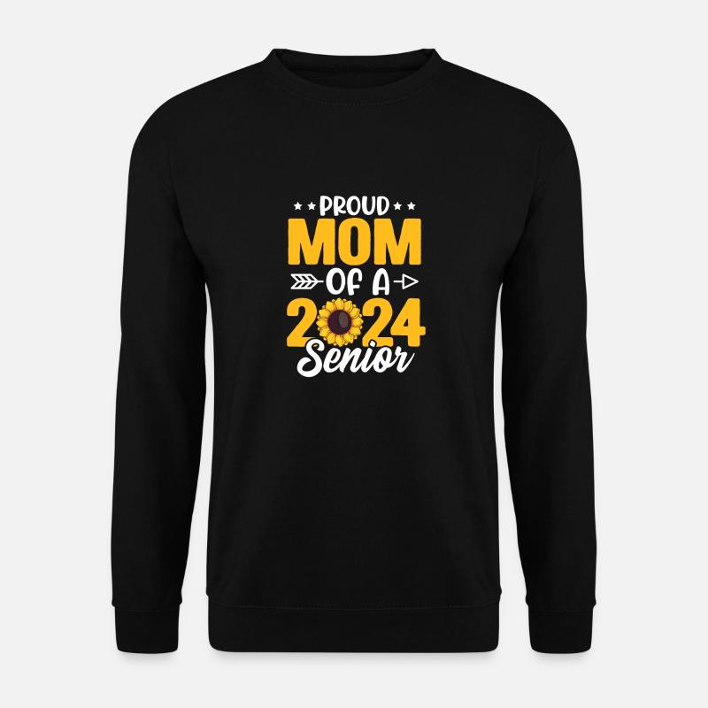 Lustige Stolze Mutter Eines Abschlussgeschenks - Unisex Pullover - Schwarz
