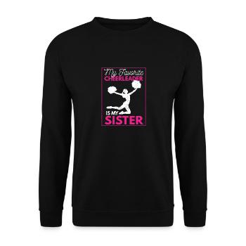 Ma pom-pom girl préférée est ma sœur - Sweat-shirt Unisexe - noir - Devant - Alina (178cm) & Michal (187cm)