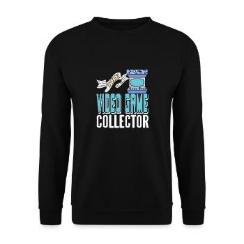 The Video Game Collector Cool Retro Collection - Unisex Sweatshirt - black - Front - Alina (178cm) & Michal (187cm)
