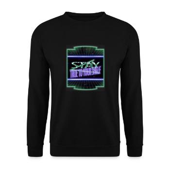 Fan de livre de déclaration d’idée d’anniversaire vert - Sweat-shirt Unisexe - noir - Devant - Alina (178cm) & Michal (187cm)