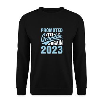 Les hommes sont à nouveau promus grand-père Est 2024 - Sweat-shirt Unisexe - noir - Devant - Alina (178cm) & Michal (187cm)