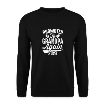 Les hommes sont à nouveau promus grand-père Est 2024 - Sweat-shirt Unisexe - noir - Devant - Alina (178cm) & Michal (187cm)