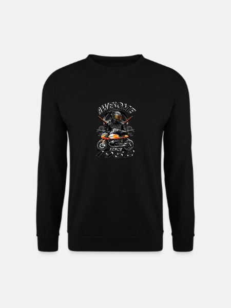 Awesome since 1962, biker's birthday - Unisex Sweatshirt - black