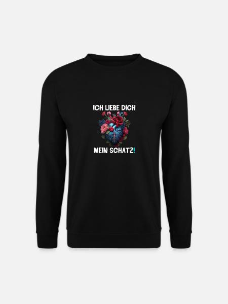 Valentinsday - Ich liebe dich mein Schatz! 2 (DE) - Unisex Pullover - Schwarz