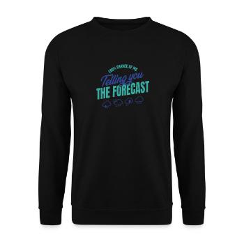 100 chances que je vous dise la prédiction - Sweat-shirt Unisexe - noir - Devant - Alina (178cm) & Michal (187cm)