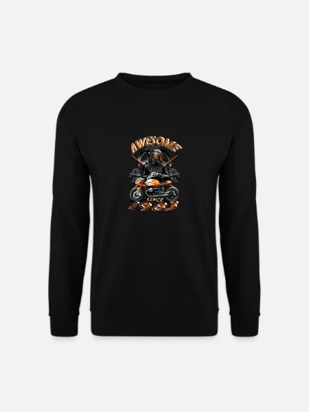 Awesome since 1983, biker's birthday - Unisex Sweatshirt - black