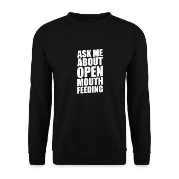 Whale Watcher Saying Whale Fans Humpback Whales - Unisex Sweatshirt - black - Front - Alina (178cm) & Michal (187cm)
