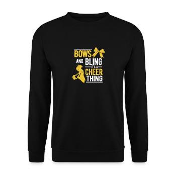 Broyer et souffler C’est une chose de joie - Sweat-shirt Unisexe - noir - Devant - Alina (178cm) & Michal (187cm)