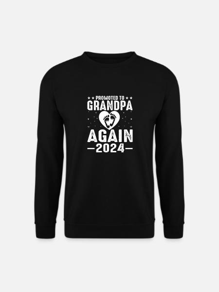 Männer Werden Wieder Zum Opa Befördert Est 2024 - Unisex Pullover - Schwarz
