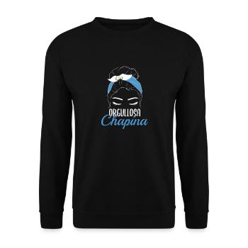 Guatemala Guatemalan Flagge DNA I Geschenk - Unisex Pullover - Schwarz - Vorne - Alina (178cm) & Michal (187cm)