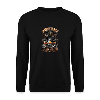 Génial depuis 1973, anniversaire du motard - Sweat-shirt Unisexe - noir - Devant - Alina (178cm) & Michal (187cm)