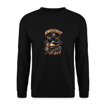 Génial depuis 1981, anniversaire du motard - Sweat-shirt Unisexe - noir - Devant - Alina (178cm) & Michal (187cm)