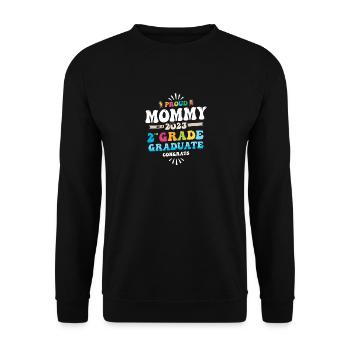 Proud Mommy of a 2nd Grade Class of 2023 - Unisex Sweatshirt - black - Front - Alina (178cm) & Michal (187cm)