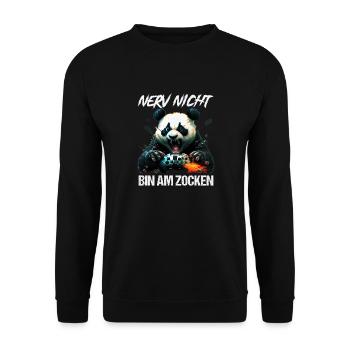 Nur noch eine Runde dann hör ich auf Kinder Gaming - Unisex Pullover - Schwarz - Vorne - Alina (178cm) & Michal (187cm)