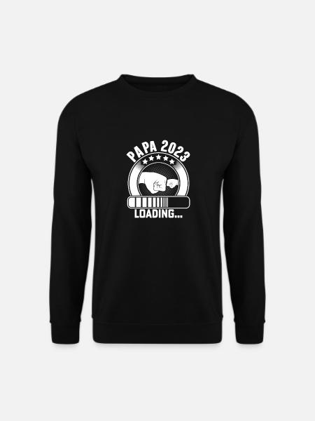 Schwangerschaft Werdende Eltern Geschenk Papa 2023 - Unisex Pullover - Schwarz